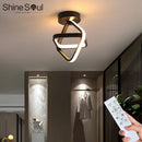 Modern LED Dimmable Ceiling Light 2 Ring Creative Living Room Hallway Balcony Office Lighting by Ljojo