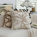 Boho Floral Tufted Cushion Cover 45x45 Pillowcase Home Decor - Ljojo