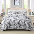 Leaf Plant Duvet Set, Boho Quilt Cover, Home Bedding by Ljojo