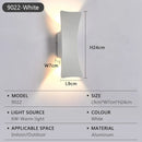 LED Wall Lamp Indoor Outdoor IP65 Waterproof White Black Modern Minimalist Aluminum Home Light Garden Light
