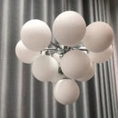 Modern Ball Restaurant Glass LED Chandelier Cream Style Home Decor Hanging Lamp by Ljojo