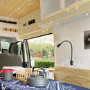Ljojo LED Reading Light with USB Port, Touch Dimmable Gooseneck Lamp for RV Boat
