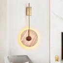 Ljojo Luxury Marble Wall Lamp Golden Copper Sunset Home Decor