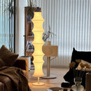 Nordic Minimalist Natural Silk LED Floor Lamp for Living Room & Dining Room by Ljojo