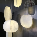 Japanese Silk Led Pendant Lights Wabi Sabi Nordic Chandeliers - Ljojo