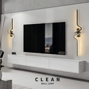 LED Wall Lamp Black 60/80/100cm Indoor Decoration For Bedroom Living Room Sofa - Ljojo