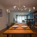 Nordic Arts Glass Chandeliers for Living Room - Amber LED Pendant Lights by Ljojo