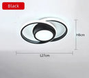 Modern LED 2-Ring Ceiling Light - Interior Decor Lighting for Aisle, Balcony, Office by Ljojo