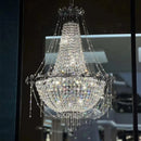 Crystal Chandeliers: Romantic Villa Hotel Living Room Decor by Ljojo