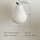 Japanese Wabi Sabi Radish Paper Pendant Lights Chandelier by Ljojo - Unique Dining Room Decor