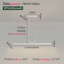 Ljojo LED Strip Chandelier for Restaurant Tea Room Office Bar Bedroom Living Dining