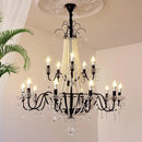 European Living Room Gold Crystal Chandelier Luxury Pearl Pendant Lights by Ljojo