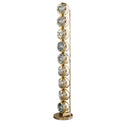 Ljojo Minimalist Metal Floor Lamp in Silver/Gold for Stylish Foyer Lighting