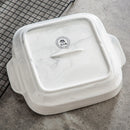 Ljojo Marble Grey Ceramic Bake Set - 1500 ML Porcelain Bake Plate Souffle Tapas Pie