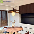 Ljojo Japanese Fashion Rattan Weave Coconut Leaf LED Chandelier for Living Room Home Decoration