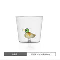 Ljojo 3D Christmas Theme Glass Mug Cup - 300ml - Creative Gift for Girls, Kids, Lovers