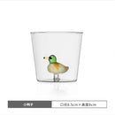 Ljojo 3D Christmas Theme Glass Mug Cup - 300ml - Creative Gift for Girls, Kids, Lovers