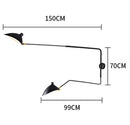 Adjustable Swivel Wall Light Industrial E14 Nordic Interior Bedroom Living Room Ljojo