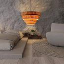 Large Japanese Woven Rattan Pendant Light for Wabi Sabi Restaurant Ljojo