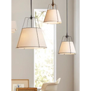 Ljojo Vintage American Cloth Chandelier Pendant Light Soft Glow for Kitchen Island and Bedroom