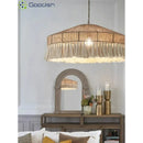 Modern Minimalist LED Pendant Light Wicker Rattan Chandelier for Living Room Decor by Ljojo
