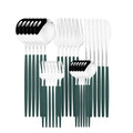 Ljojo 30-Piece Stainless Steel Cutlery Set: Knife, Fork, Spoon, Silverware Flatware Kit