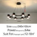 LED Spotlight Chandeliers Modern Rotatable Hanging Lamp for Cafe Restaurant by Ljojo