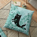 Cute Cat Decorative Pillow Case Cover for Modern Living Room Sofa by Ljojo