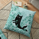 Cute Cat Decorative Pillow Case Cover for Modern Living Room Sofa by Ljojo