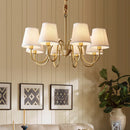 Ljojo Medieval Copper Chandelier Retro Dining Room Luxury Hanging Lamp