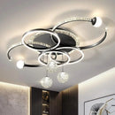 Modern Metal Acrylic LED Ceiling Pendant Lamp for Dining Living Home Decor by Ljojo