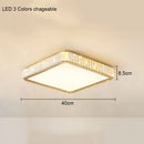 Crystal Round Ceiling Lamp Light for Living Room Luxury Bedroom Study Room by Ljojo