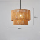 Bohemian Handmade Rattan Chandelier for Bedroom Decor by Ljojo