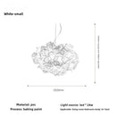 Ljojo Modern Acrylic Flower Chandelier for Bedroom and Dining Room