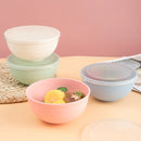 Ljojo Light Green Plastic Bowl Set with Lid for Kitchen, RV, Camping & Work
