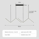 Ljojo LED Pendant Lights: Modern 2 Head Fixtures for Living Room, Bedroom, Hotel, Bar