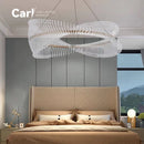 Nordic Modern Luxury Circle Chandelier Lighting Fixture for Bedroom Dining Living Room by Ljojo