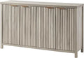 Ljojo™ Fluted Sideboard Buffet: 56" Modern Credenza with Storage, Doors & Shelves