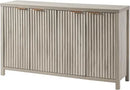 Ljojo™ Fluted Sideboard Buffet: 56" Modern Credenza with Storage, Doors & Shelves
