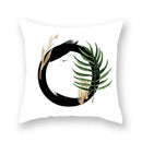 Floral Alphabet Pillow Case by Ljojo: Home & Car Decorative Cushion Cover