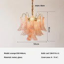 Luxury Colorful Glass E14 Pendant Lights Retro Art Chandeliers by Ljojo