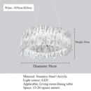 Ljojo High-end Accordion LED Pendant Lights for Living Room Chandelier - Italy Restaurant Design
