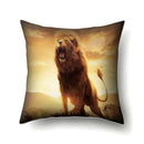 Lion Pattern Polyester Cushion Cover by Ljojo - Home decoration Pillow Cover