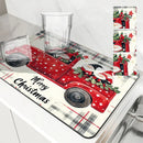 Absorbent Draining Mat by Ljojo: Antiskid Kitchen & Bathroom Quick Dry Pad