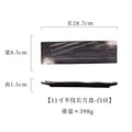Ljojo 11 inch Ceramic Sushi Plate Saury Barbecue Sashimi Plate Square Tableware