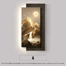 3D Sandstone Landscape Painting - Modern Corridor Decoration Wall Lamp by Ljojo