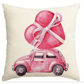 Ljojo Love Kiss Hug Pattern Decor Pillowcase for Home Sofa, Gift for Valentine's Day
