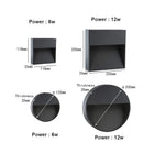 Ljojo LED Stair Light - Outdoor Step Wall Lamp Waterproof Aluminum Foot Light