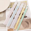 Ljojo Love Chopsticks Set: 5 Pairs Reusable Alloy Sushi Sticks with Non-Slip Grip