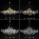 Luxury Gold Tree Branch Teardrop Crystal Chandelier Modern LED Home Decor by Ljojo